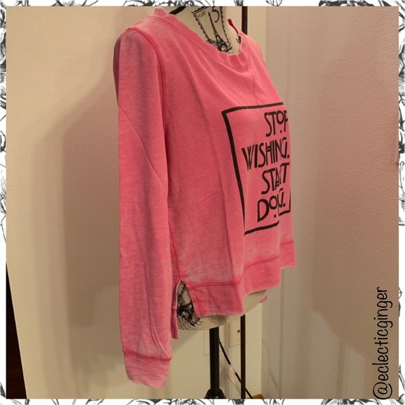 Pink burnout lightweight sweater by Pink Lotus - Picture 4 of 8